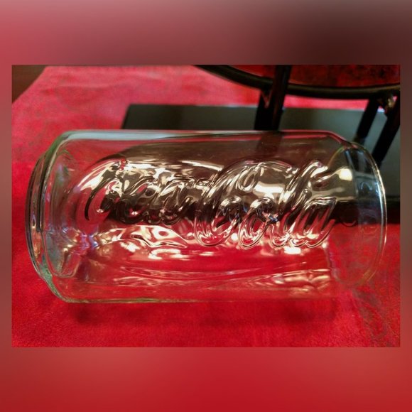 Coca-Cola Light Green Tinted Can Glass Set - Picture 3 of 4